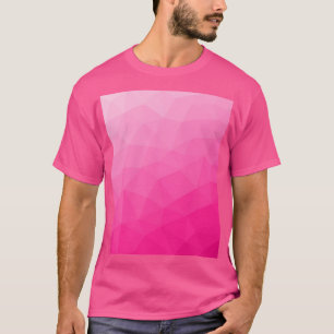 Camiseta Patrón de malla geométrica con gradiente rosa cali