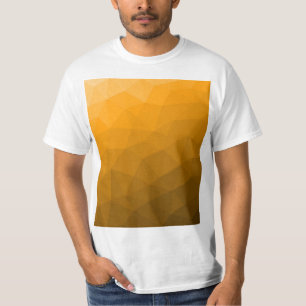 Camiseta patrón de malla geométrica de gradiente de naranja