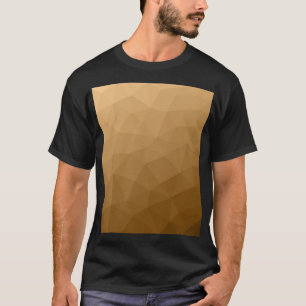 Camiseta Patrón de malla geométrica de gradiente marrón cla