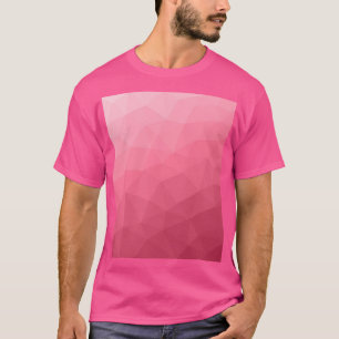 Camiseta patrón de malla geométrica de gradiente rosa Rosa