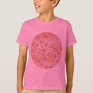Camiseta Patrón de Malva de William Morris: Floral Terracot