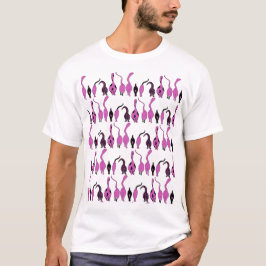 Camiseta Patrón de manchas púrpuras de gato