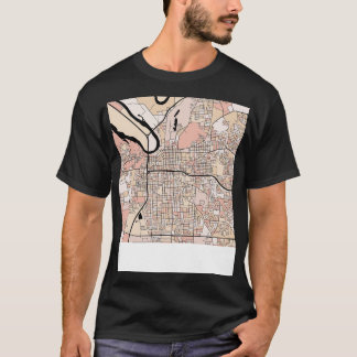 Camiseta Patrón de mapa de Montgomery en Pasteles suaves de