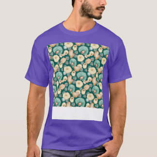 Camiseta Patrón de marea sin foco Shell mar