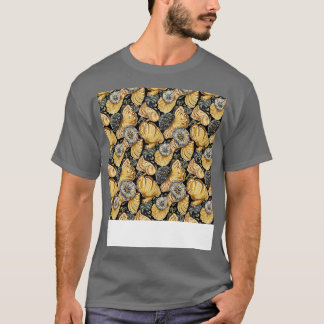 Camiseta Patrón de marea sin foco Shell mar
