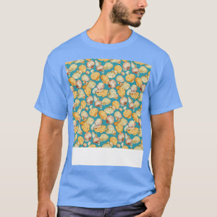 Camiseta Patrón de marea sin foco Shell mar