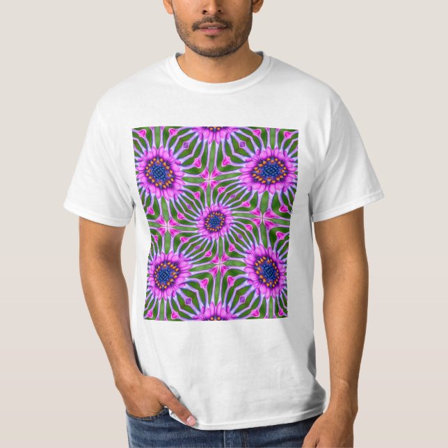 Camiseta Patrón de margarita estética (Anverso)