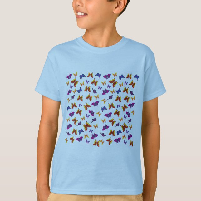 Camiseta Patrón de mariposa (Anverso)