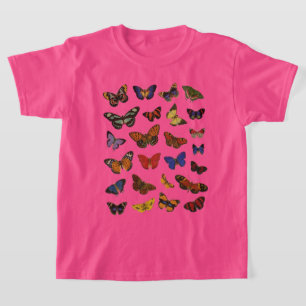 Camiseta Patrón de Mariposa – Botánica Inspirada en la Natu