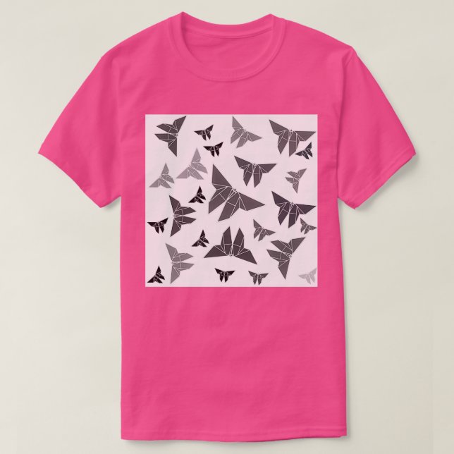 Camiseta Patrón de mariposa de Origami Kamikaze