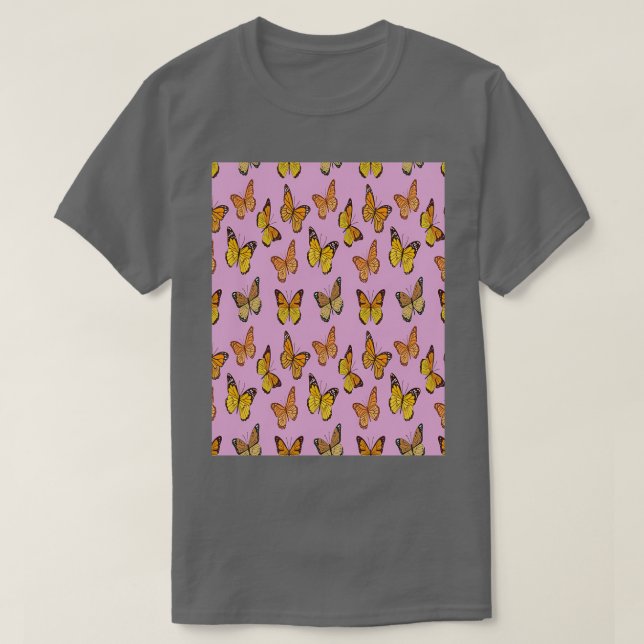 Camiseta PATRÓN de mariposa monarca 7 (Diseño del anverso)