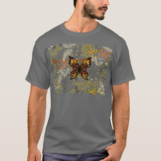 Camiseta Patrón de mariposa safari