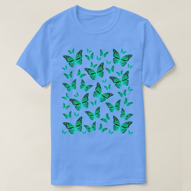 Camiseta Patrón de mariposas regalos de mariposa También ha (Diseño del anverso)