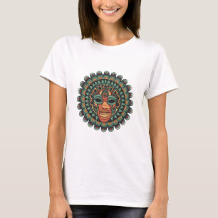 Camiseta Patrón de máscara azteca