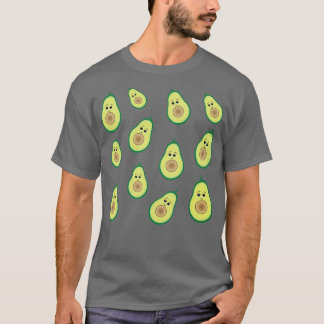 Camiseta Patrón de media aguacate de corte clásico TShirt