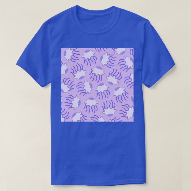 Camiseta Patrón de medusas medianas 3 (Diseño del anverso)
