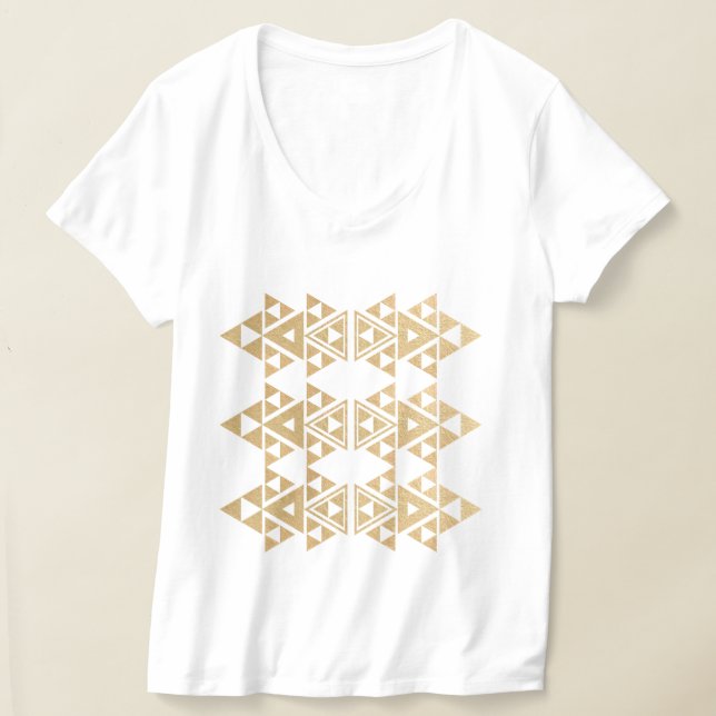 Camiseta Patrón de Mojave Purpurinoso dorado (Distribución )