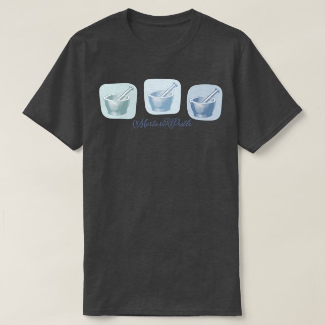 Camiseta Patrón de mortero y almirez (Diseño del anverso)