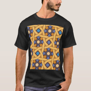 Camiseta Patrón de mosaico abstracto de estilo étnico
