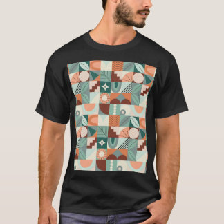 Camiseta Patrón de mosaico abstracto, geométrico y sin sold