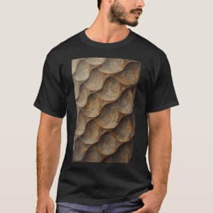 Camiseta Patrón de mosaico curvo: geometría de la tierra