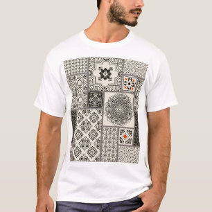 Camiseta Patrón de mosaico de la alfombra mallónica islámic