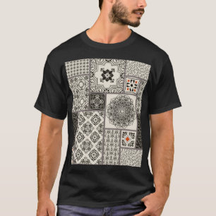 Camiseta Patrón de mosaico de la alfombra mallónica islámic