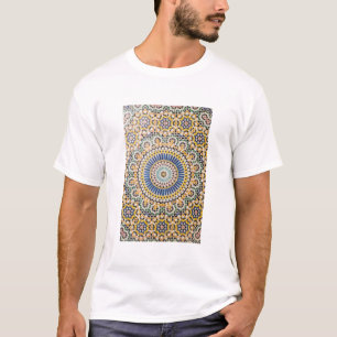 Camiseta Patrón de mosaico geométrico, Marruecos