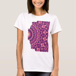 Camiseta Patrón de mosaico que se desvanece