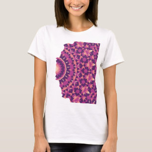 Camiseta Patrón de mosaico que se desvanece