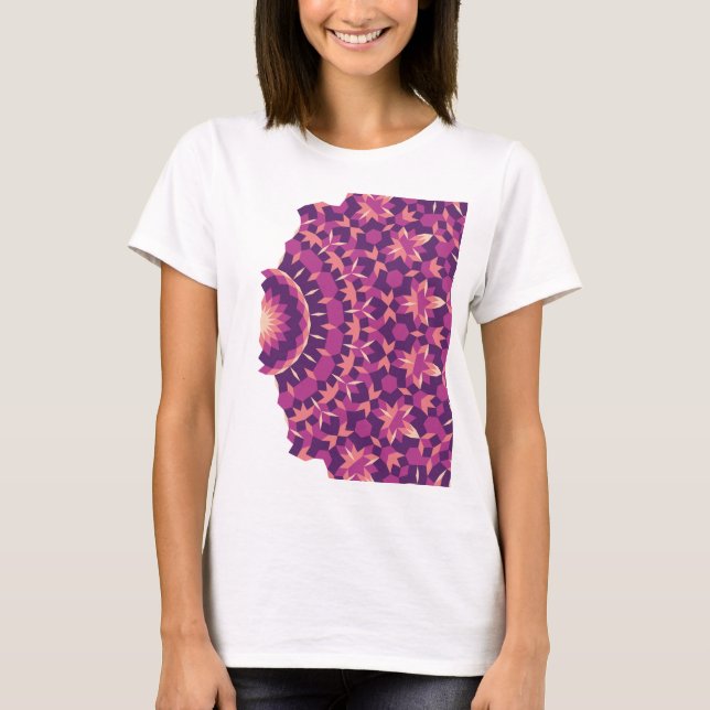 Camiseta Patrón de mosaico que se desvanece (Anverso)