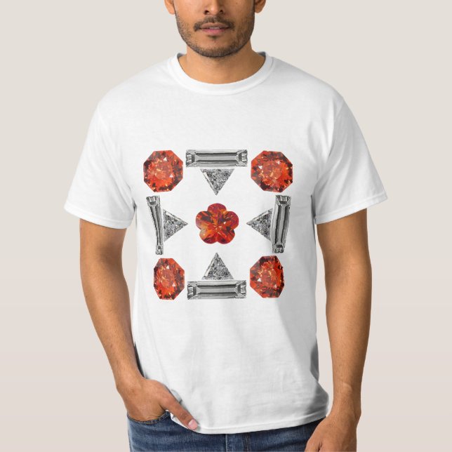Camiseta Patrón de Naranja de diamantes (Anverso)