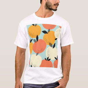 Camiseta Patrón de naranjas: Diseño Vibrante y sin inconven