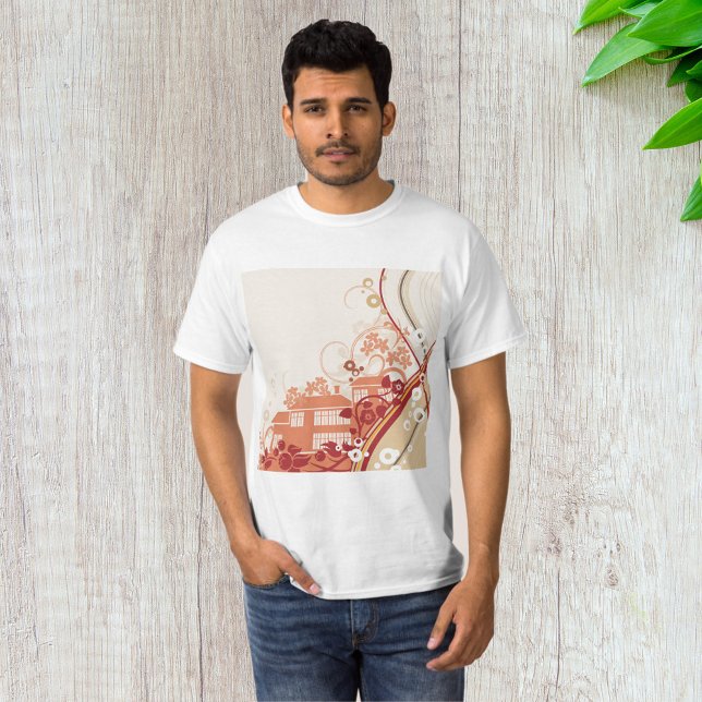 Camiseta Patrón de natación y naturaleza del Ilustracion de (Subido por el creador)