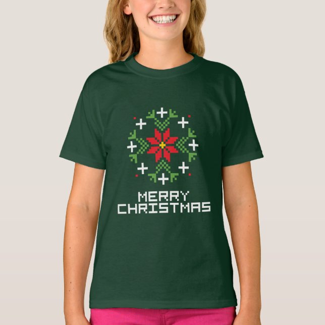 Camiseta Patrón de navidad 6 (Anverso)