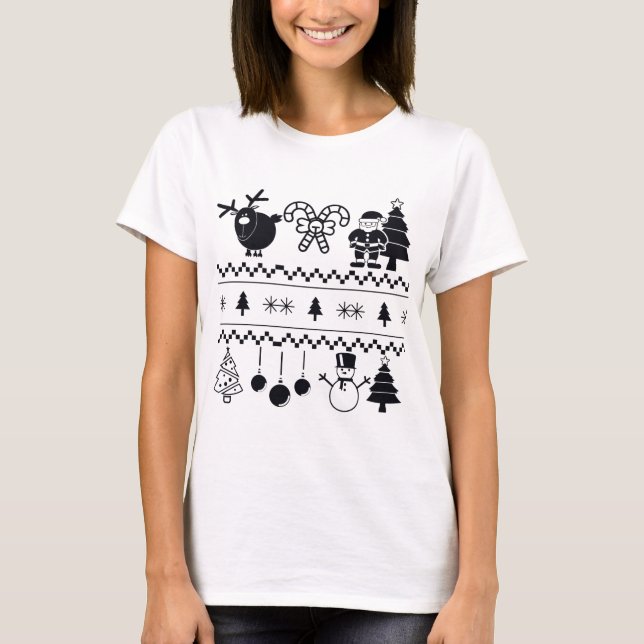 Camiseta patrón de navidades (Anverso)