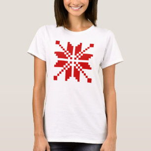 Camiseta Patrón de Navidades de copos de nieve de Navidad