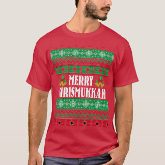 Camiseta Patrón de Navidades feos de Merry Christmukkah