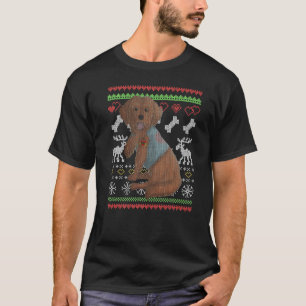 Camiseta Patrón de Navidades feos X del perro de Cockapoo S