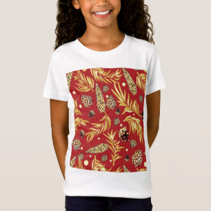 Camiseta Patrón de navidades, Nieve de pino 3