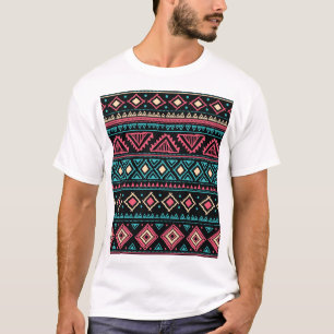 Camiseta Patrón de negocios tribal de cosecha de cosecha