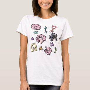Camiseta Patrón de neurociencia lindo