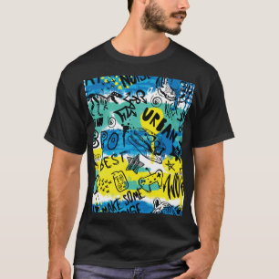 Camiseta Patrón de niños dibujados a mano