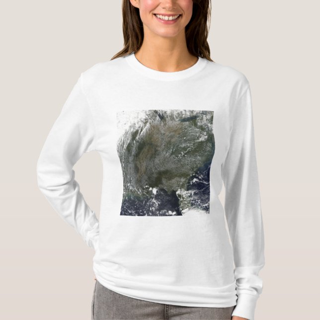 Camiseta Patrón de nubes de alta presión parecido a un moli (Anverso)