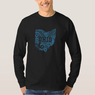Camiseta Patrón de Ohio en mapa USA América