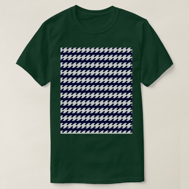 Camiseta Patrón de onda (Diseño del anverso)