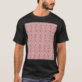 Camiseta Patrón de ornamentos de Navidad rosa