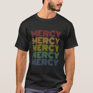 Camiseta Patrón de palabra de marca Mercy Nombre personaliz