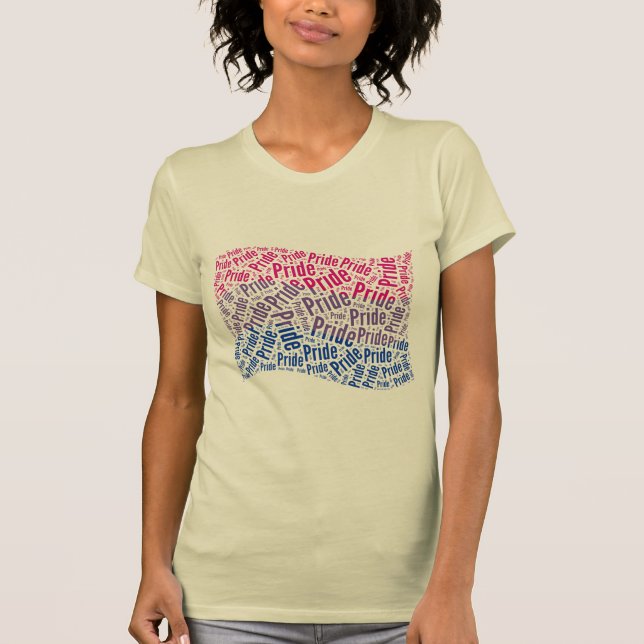 CAMISETA PATRÓN DE PALABRAS BISEXUALES (Anverso)