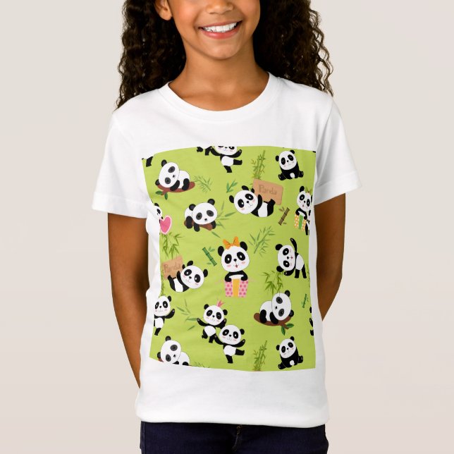 Camiseta Patrón de Panda 3 (Anverso)